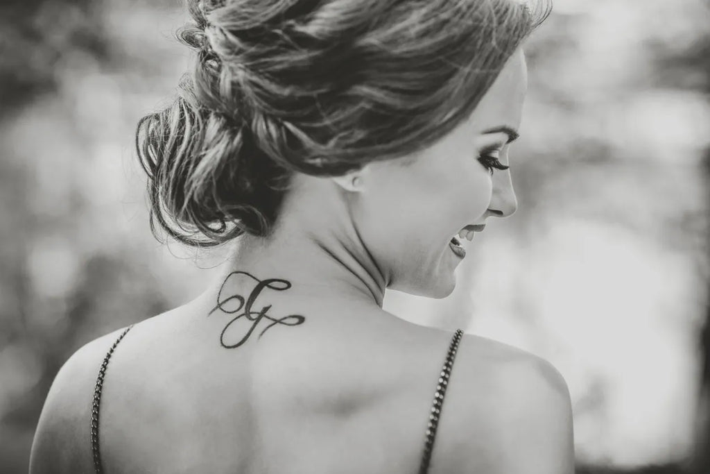 Cursive Script on the Back of Neck