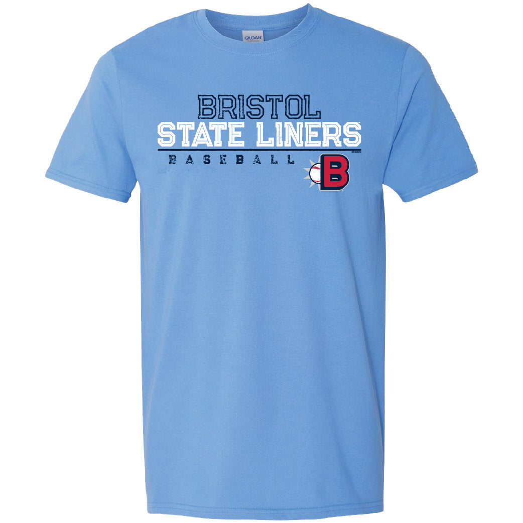 Bristol State Liners "B" Logo Blue Short Sleeve T-Shirt - Bristol State Liners product image