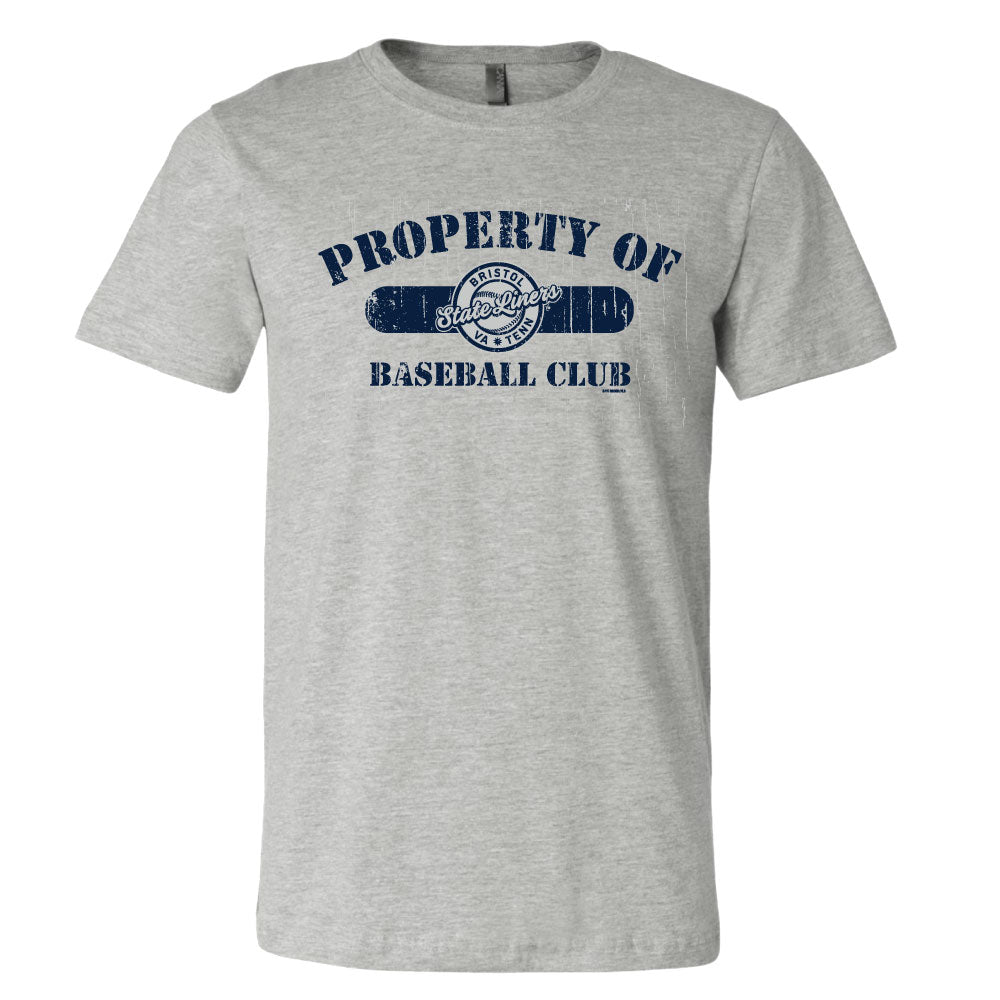 Bristol State Liners "Property of Bristol Baseball Club" Short Sleeve T-Shirt - Bristol State Liners product image