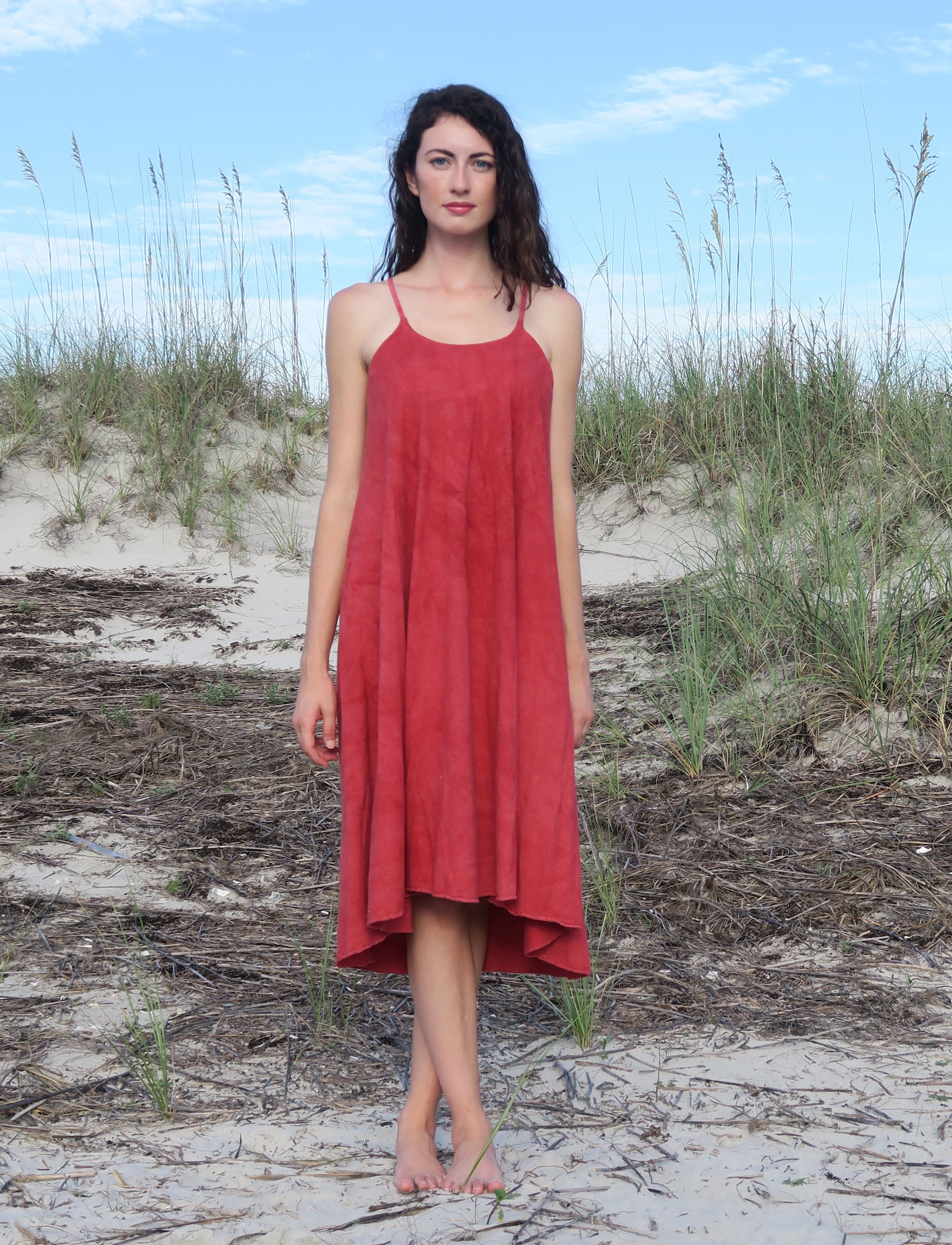 Adjustable Strap Built in Bra Wanderer Long Dress – Gaia Conceptions