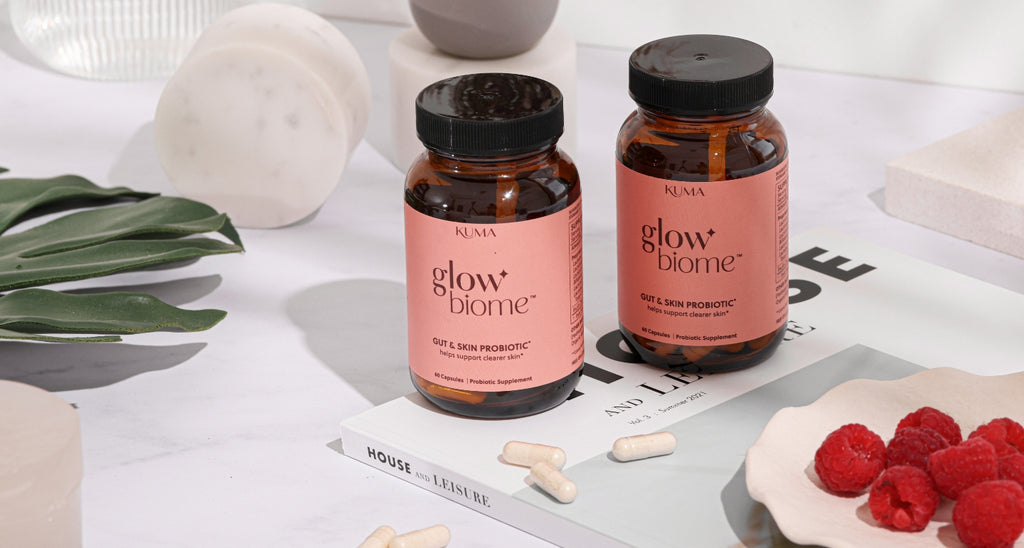 glow biome probiotics for gut and skin health