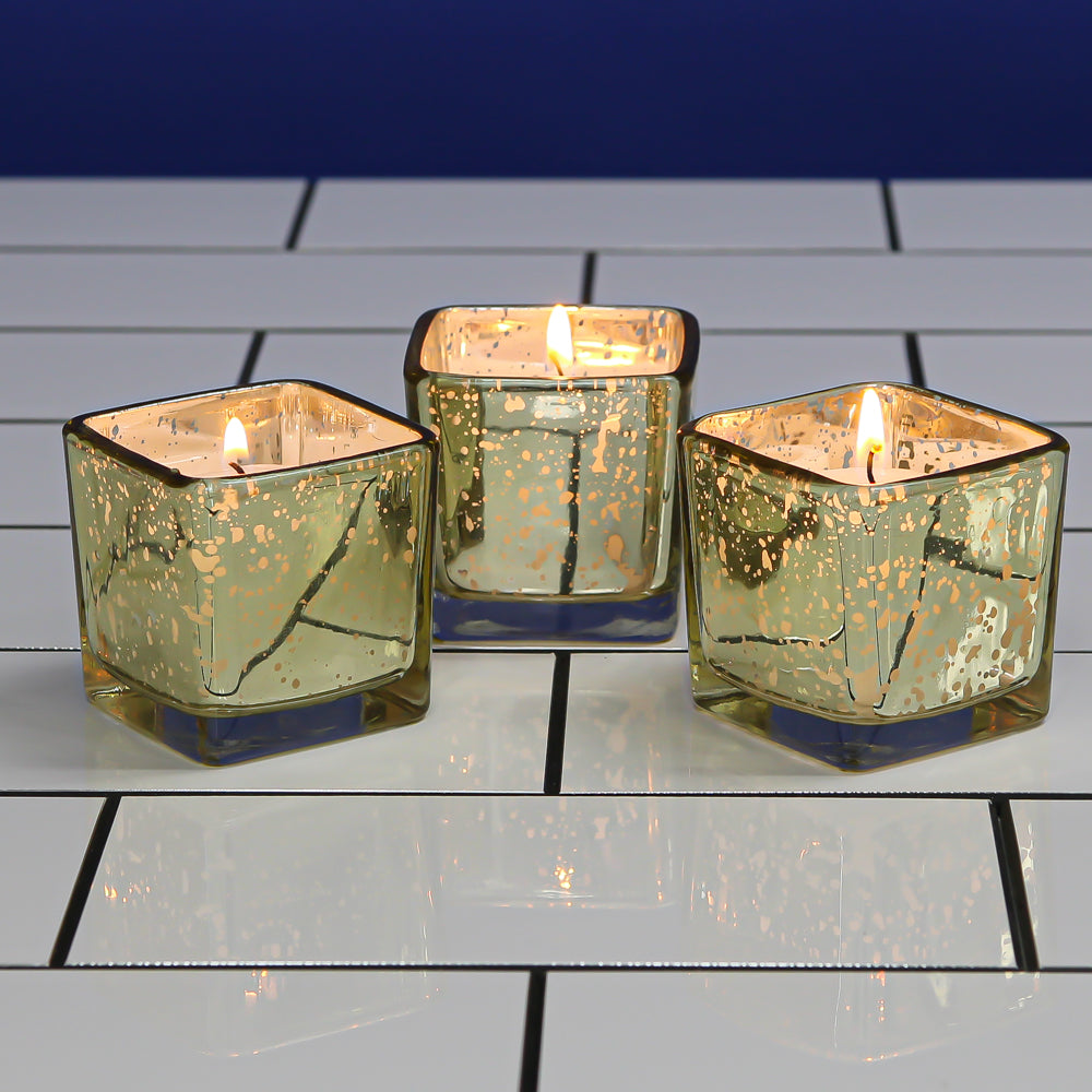 Gold Votive Candle Holders