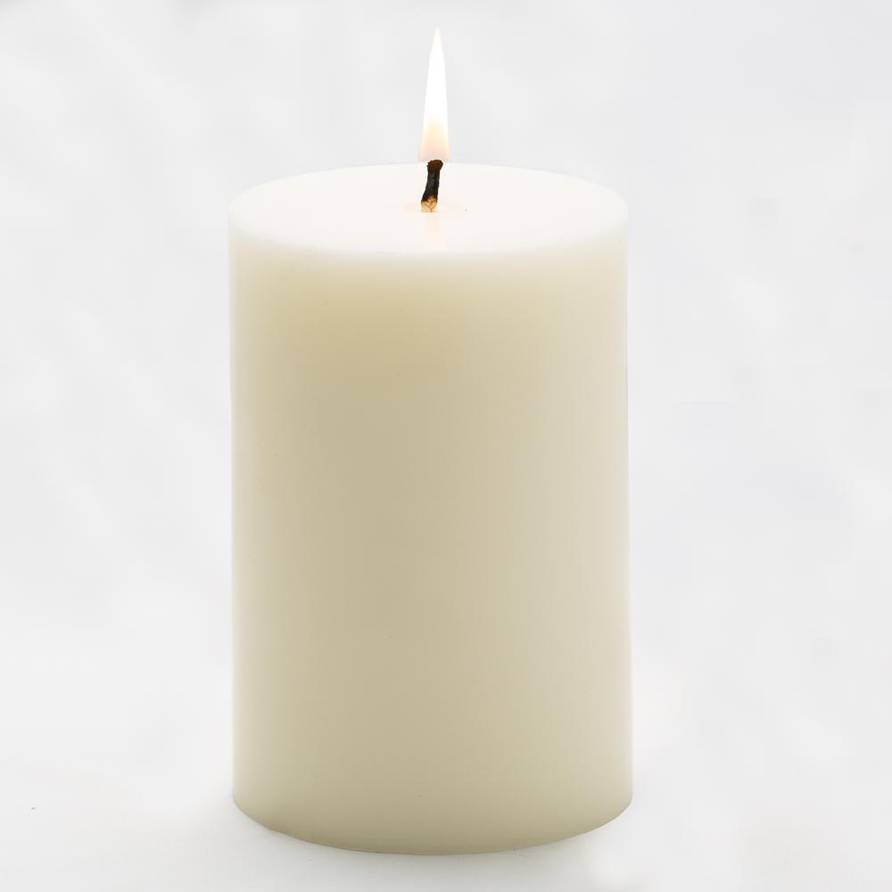 Richland 4" x 6" Light Ivory Pillar Candles Set of 6