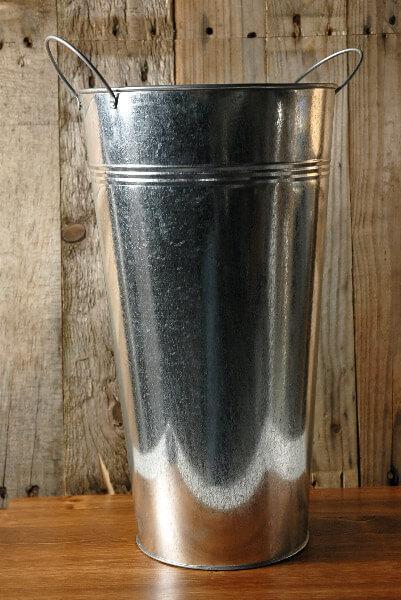 Tiny Galvanized Bucket 3.5 with Handles and Liner - Candles4Less