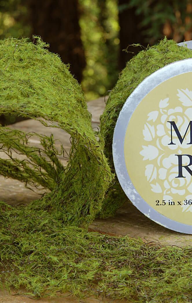 Preserved Natural Moss Roll Sheeting 14x48 by Quick Candles