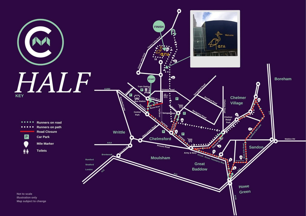 chelmsford half marathon route