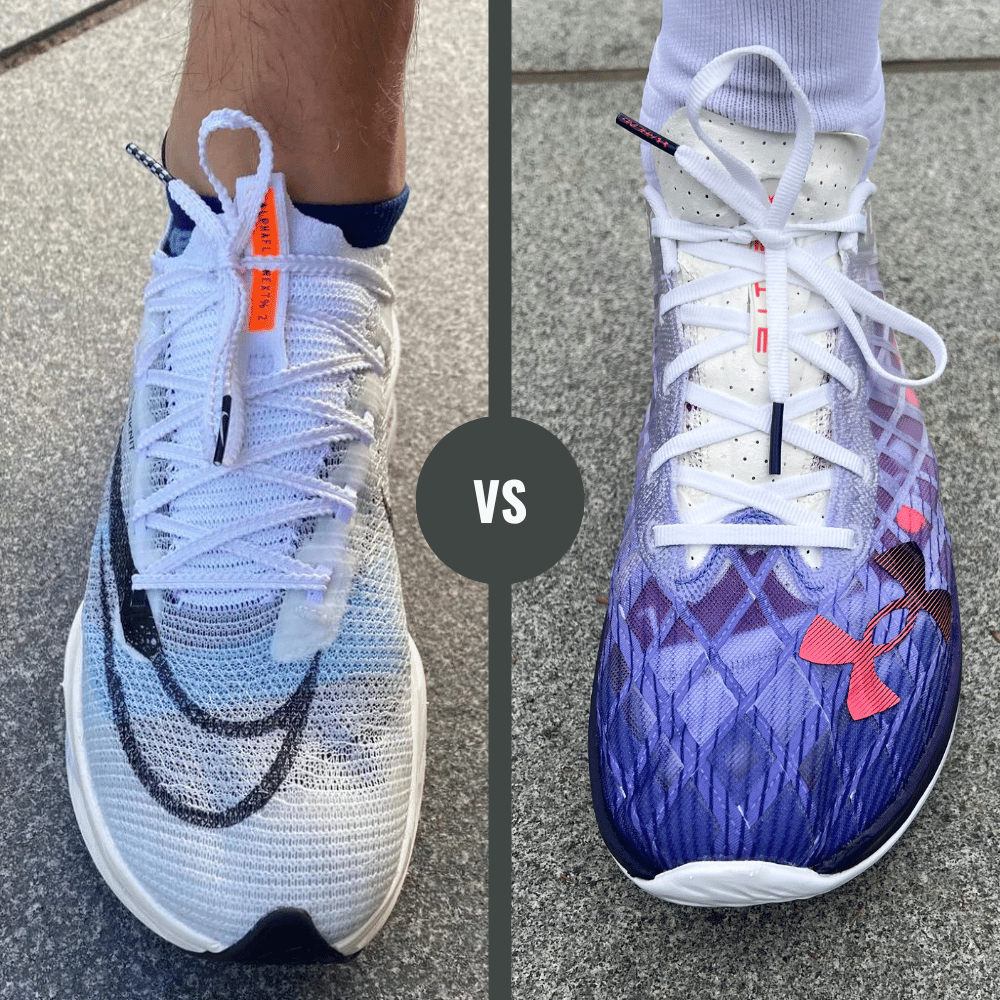 Nike Alphafly 2 vs Under Armour Flow Velociti Elite Running Shoes –