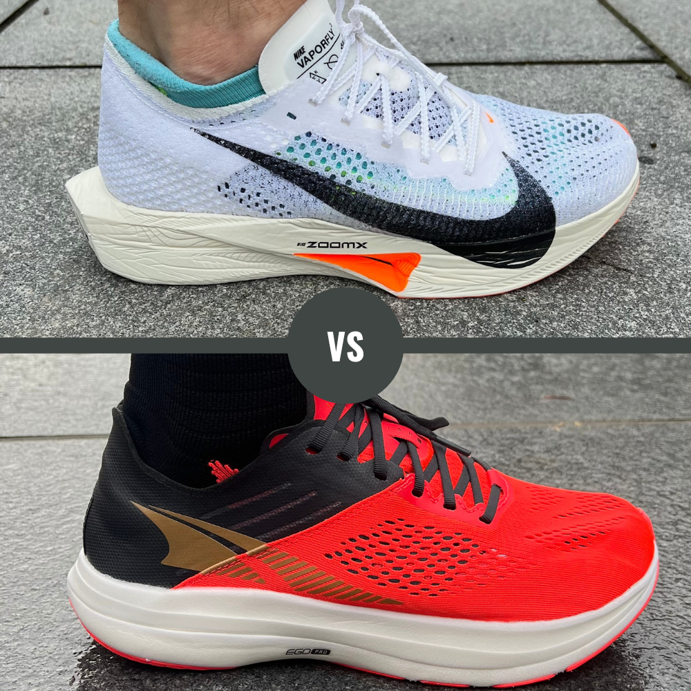 altra vanish carbon vs nike vaporfly 3 midsole difference