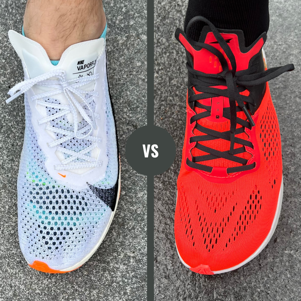 altra vanish carbon vs nike vaporfly 3 uppers difference