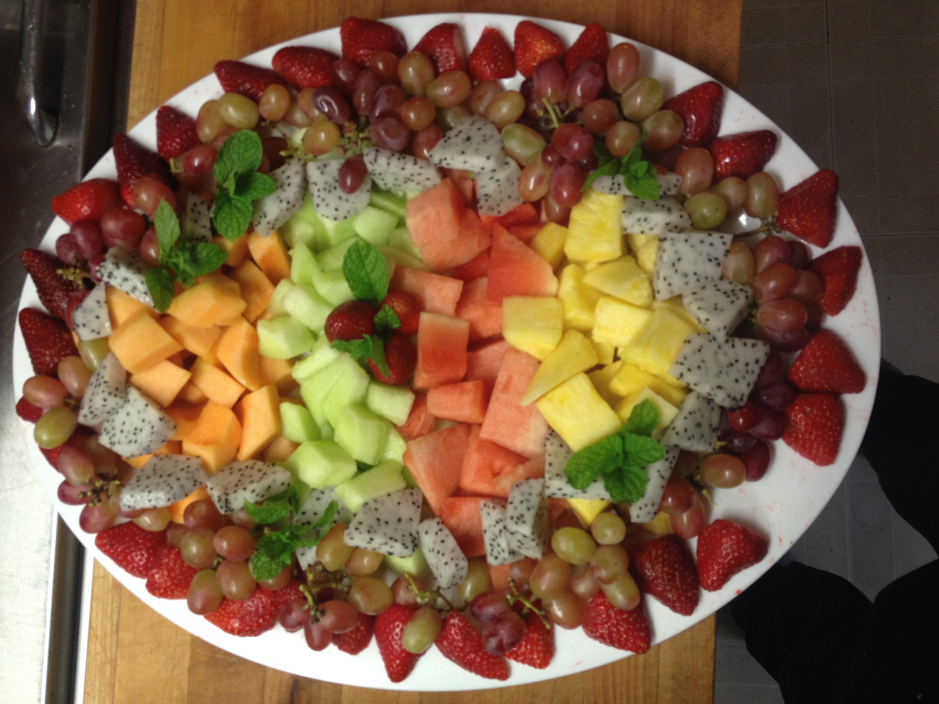 cut fruit tray