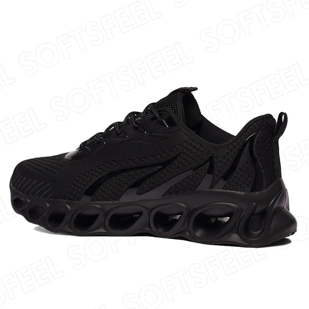 Softsfeel Men's Relieve Foot Pain Perfect Walking Shoes - Black