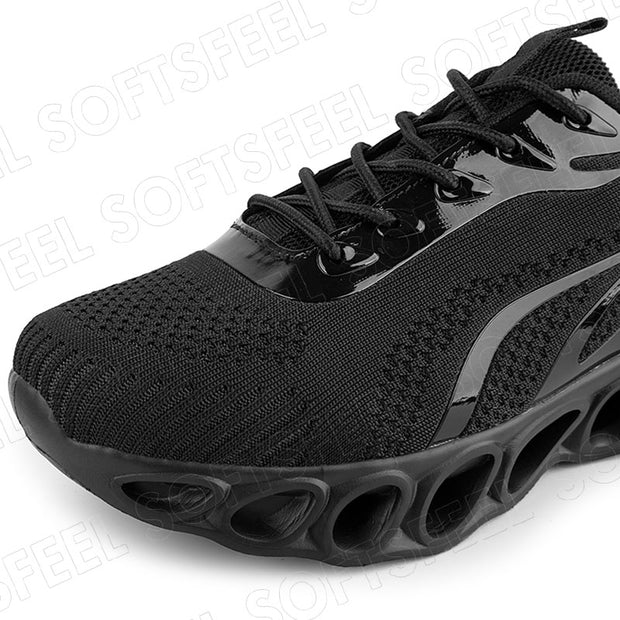 Softsfeel Men's Relieve Foot Pain Perfect Walking Shoes - Black