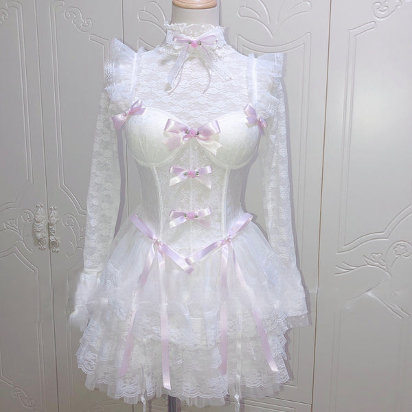 Harajuku Y2K Kitty Lace Corset – KITTYDOTT