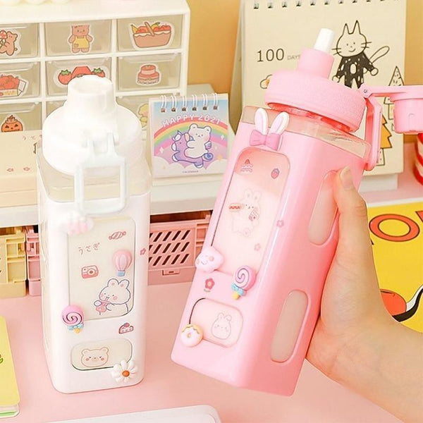 White Kawaii Water Bottles – KITTYDOTT