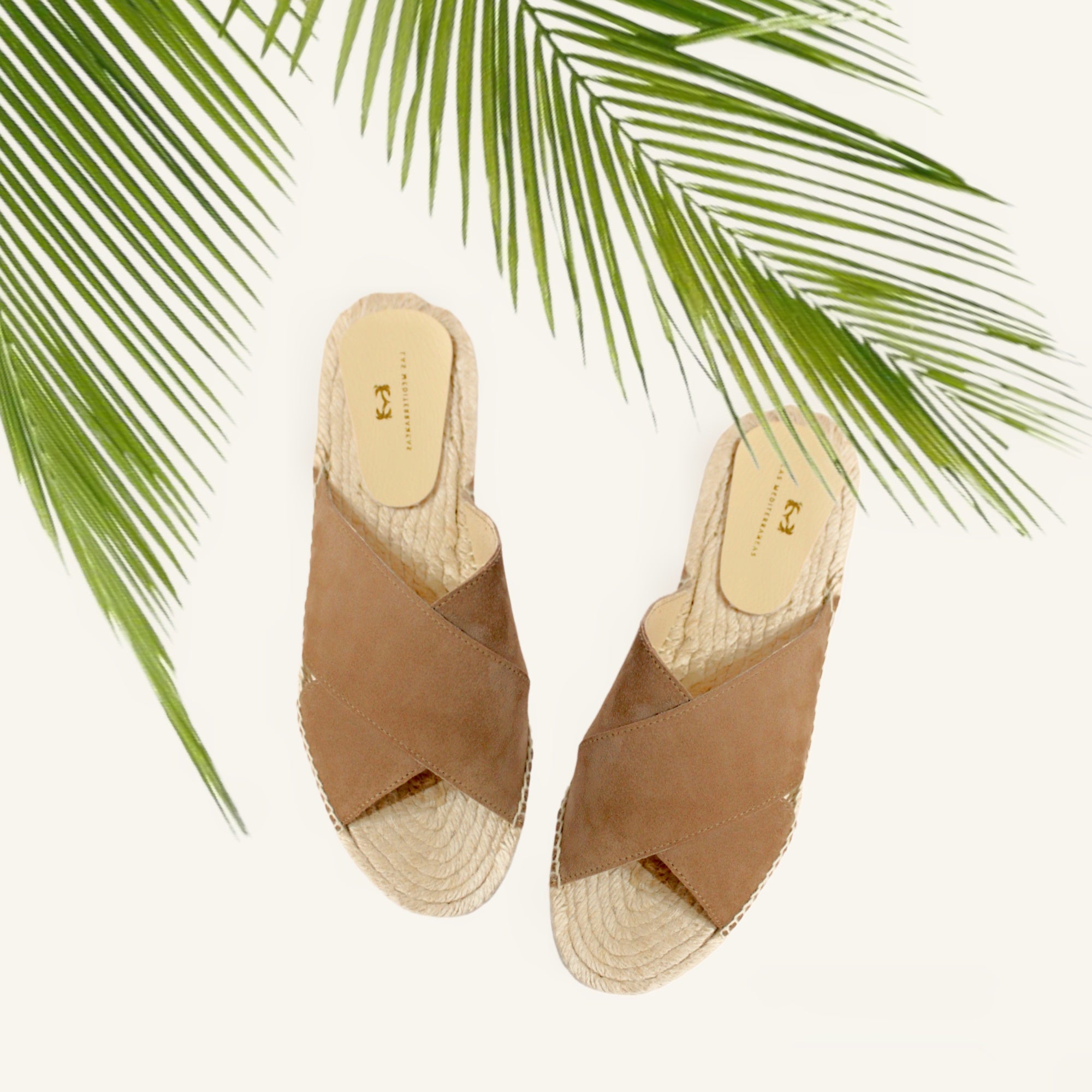 Sandalias de serraje camel – lasMediterraneas