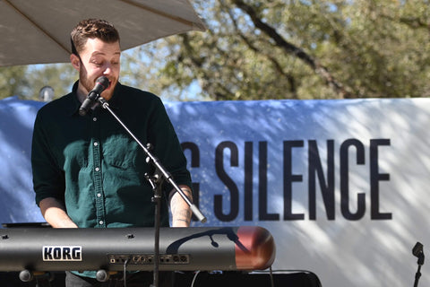 Dylan Dunlap performs at The Big Silence Launch Event