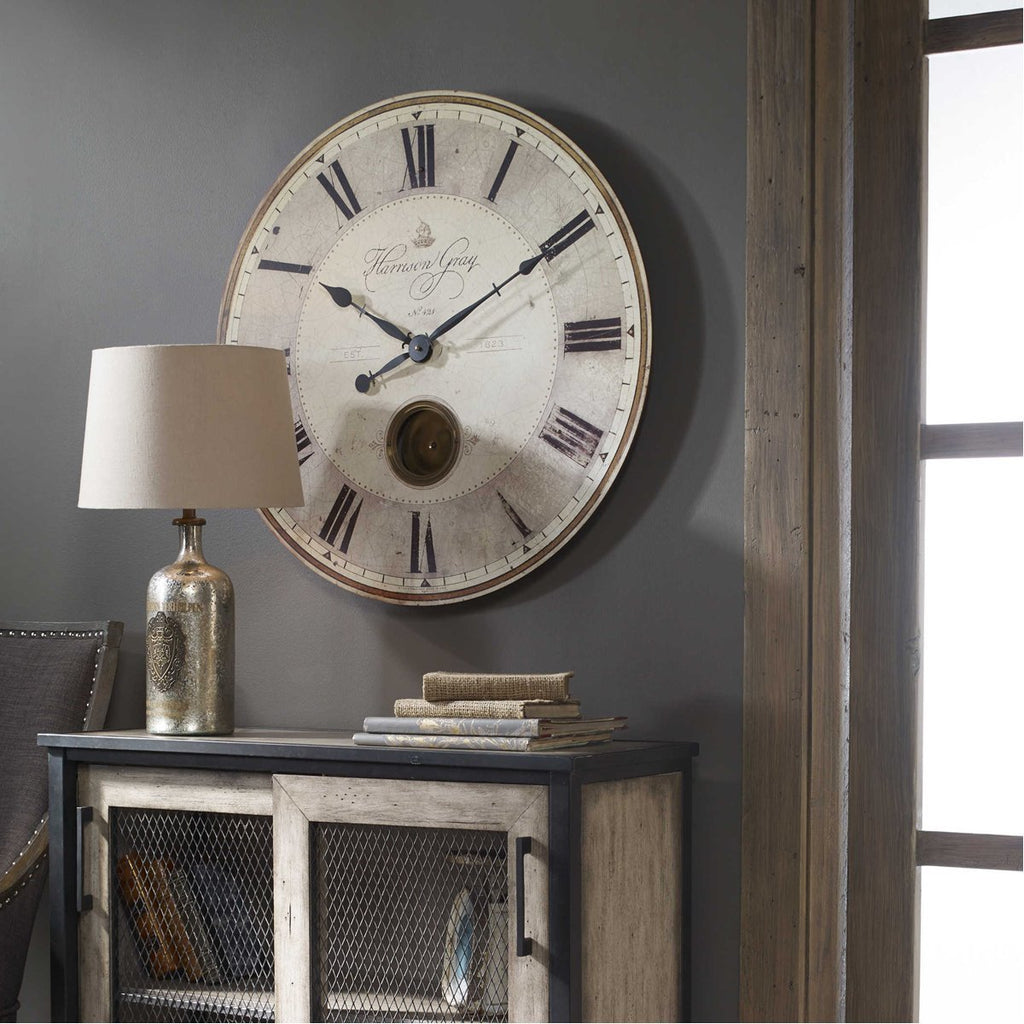 30 inch farmhouse wall clock