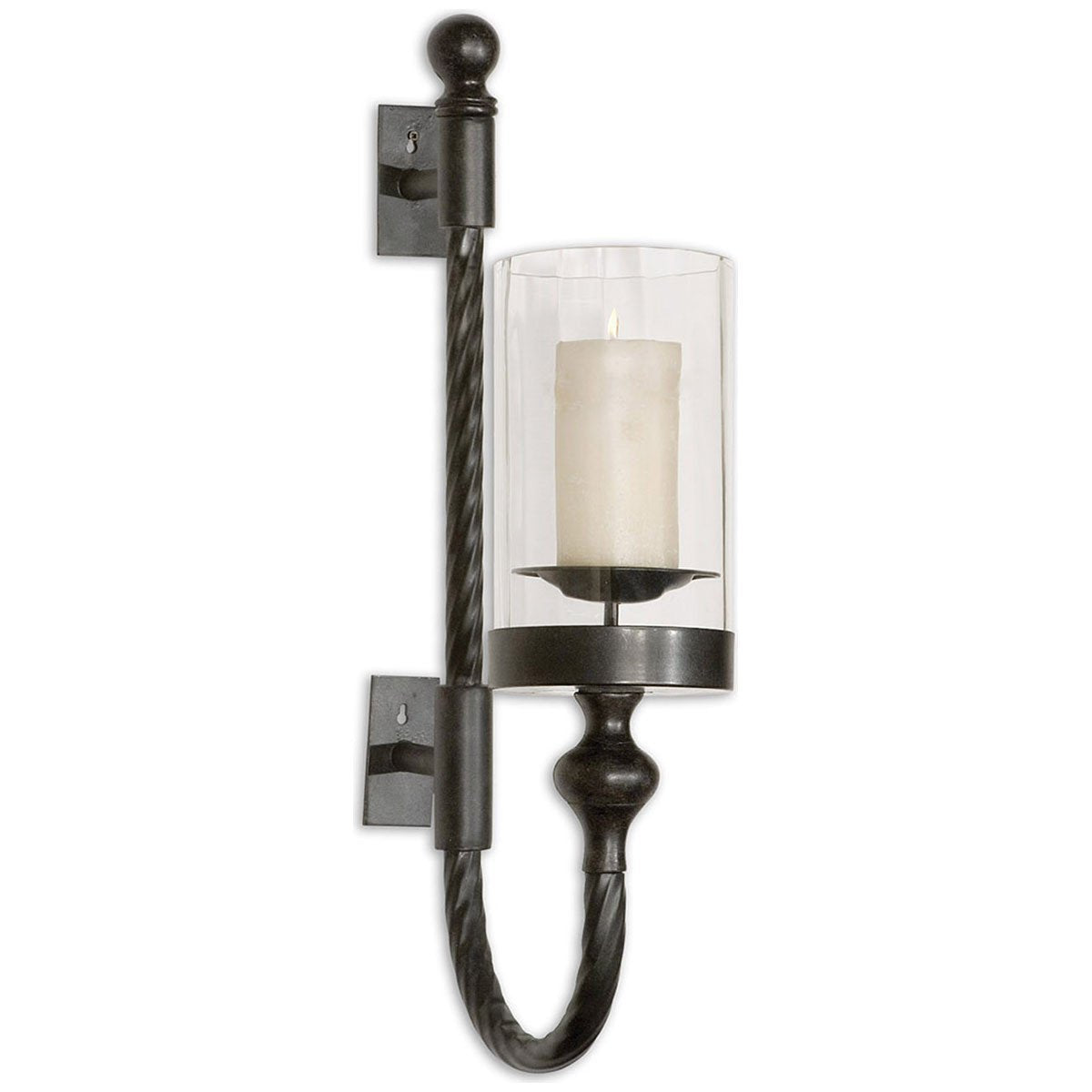 Falconara 39 High Candle Wall Sconce with Candle