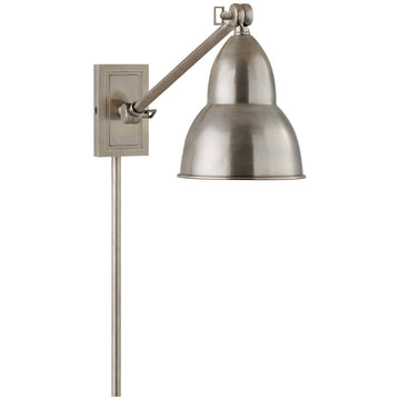 Visual Comfort Swivel Head Wall Lamp in Hand-Rubbed Antique Brass