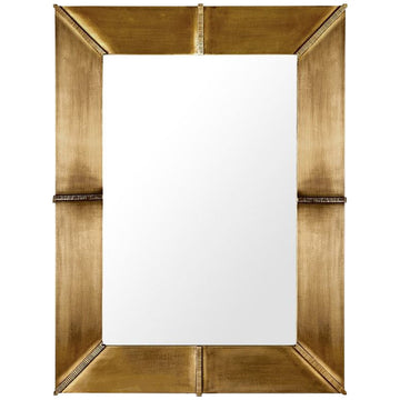 Dorian Mirror Small Antique Brass