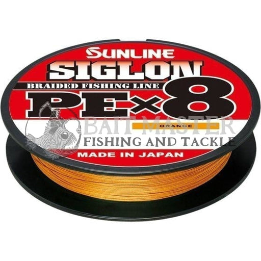 Sunline Siglon PEx8 Braided Fishing Line Orange 300m — Bait Master Fishing  and Tackle