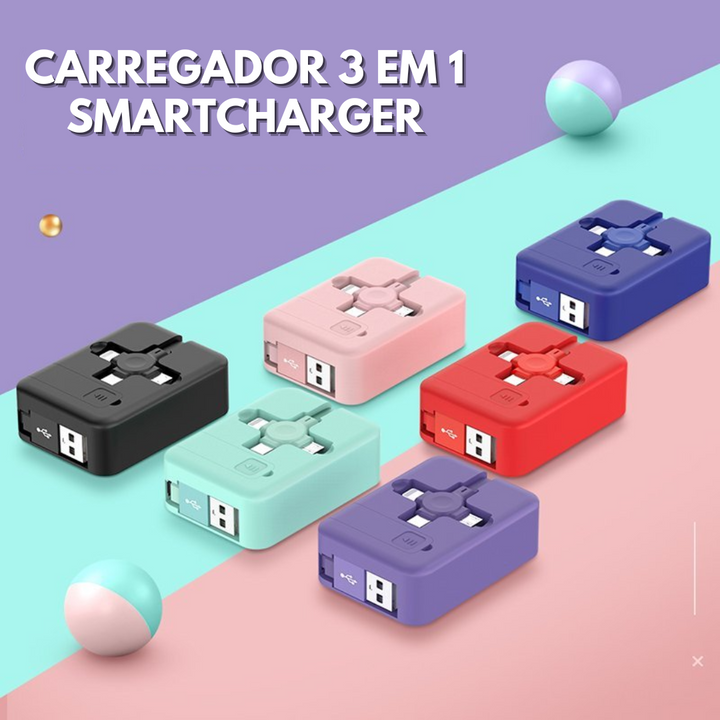 SmartStation™ Conector de Carregador 3 em 1 (IOS, ANDROID, XIAOMI)