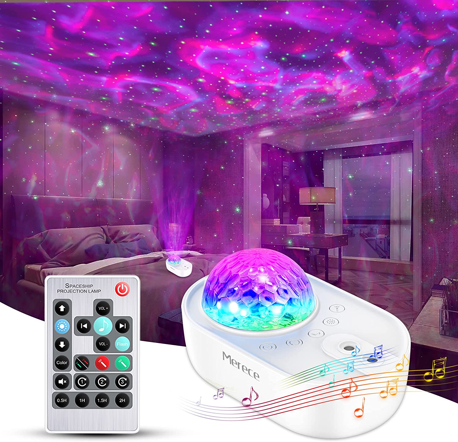 merece led star projector