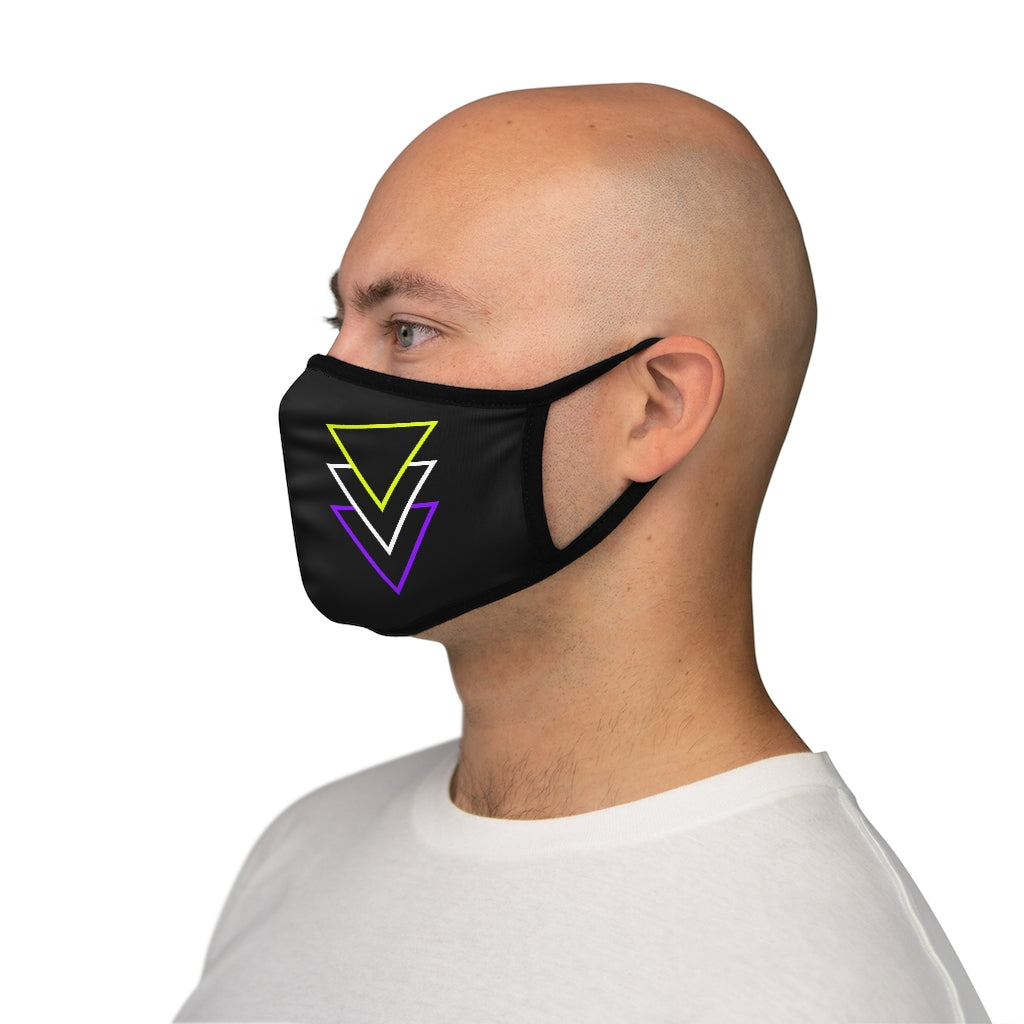 Tri & Tri Again Fitted Polyester Face Mask