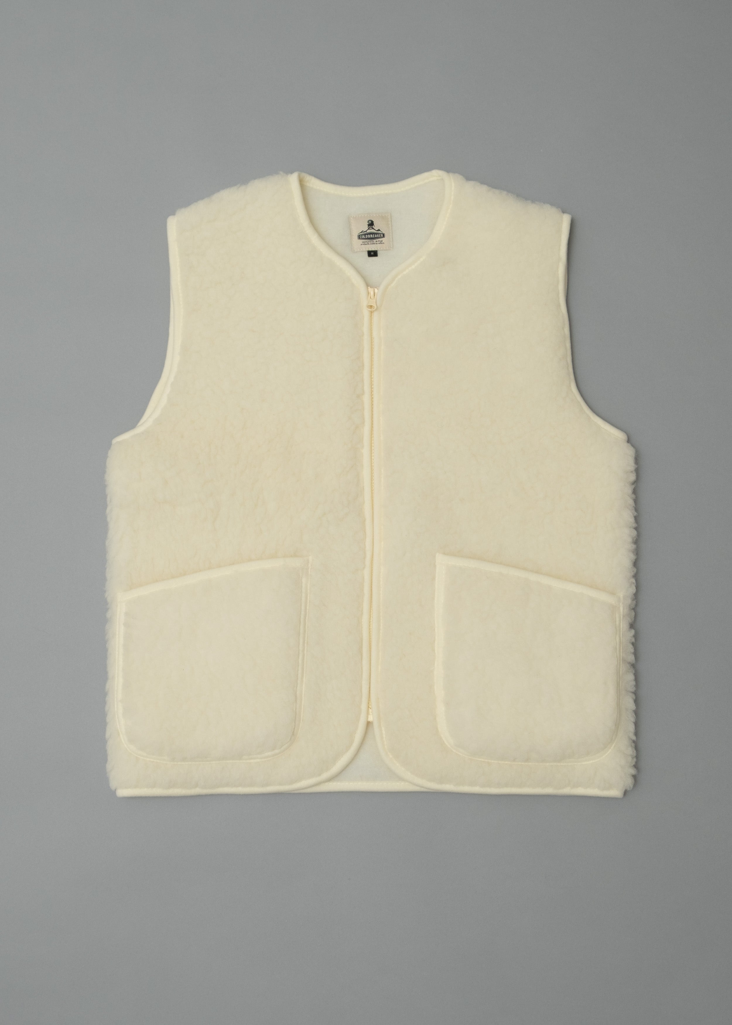 GILET MIXTE - ECRU - LAINE NATURELLE - COLDBREAKER