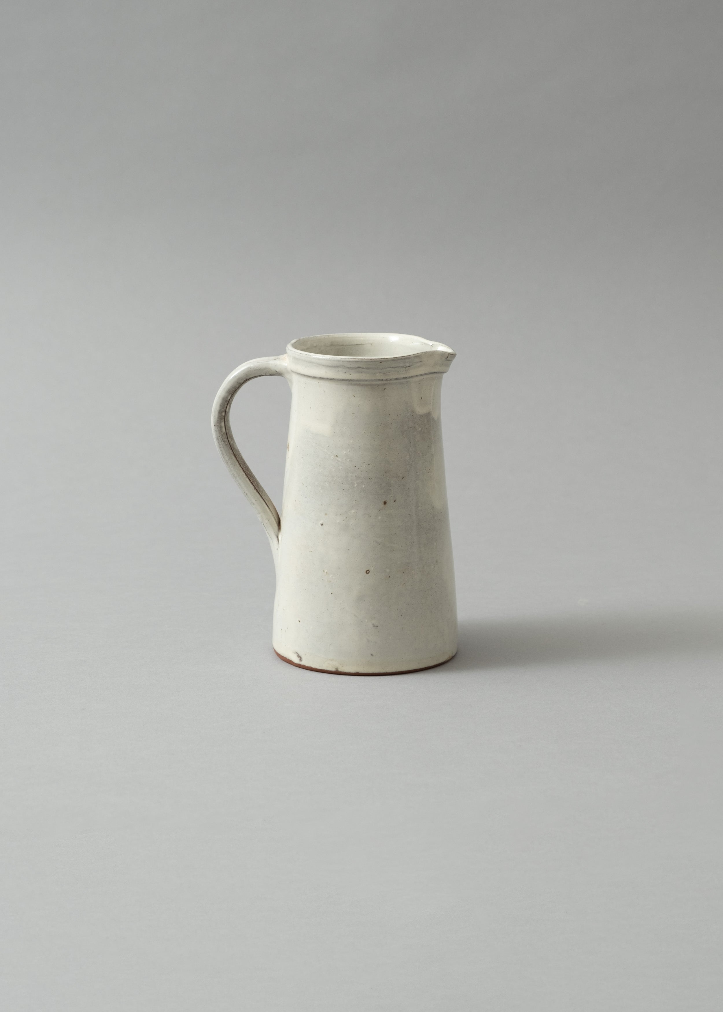 PICHET EN GRÃS EMAILLÃ NÂ°60 - CREME - H 16 CM - POTERIE TURGIS