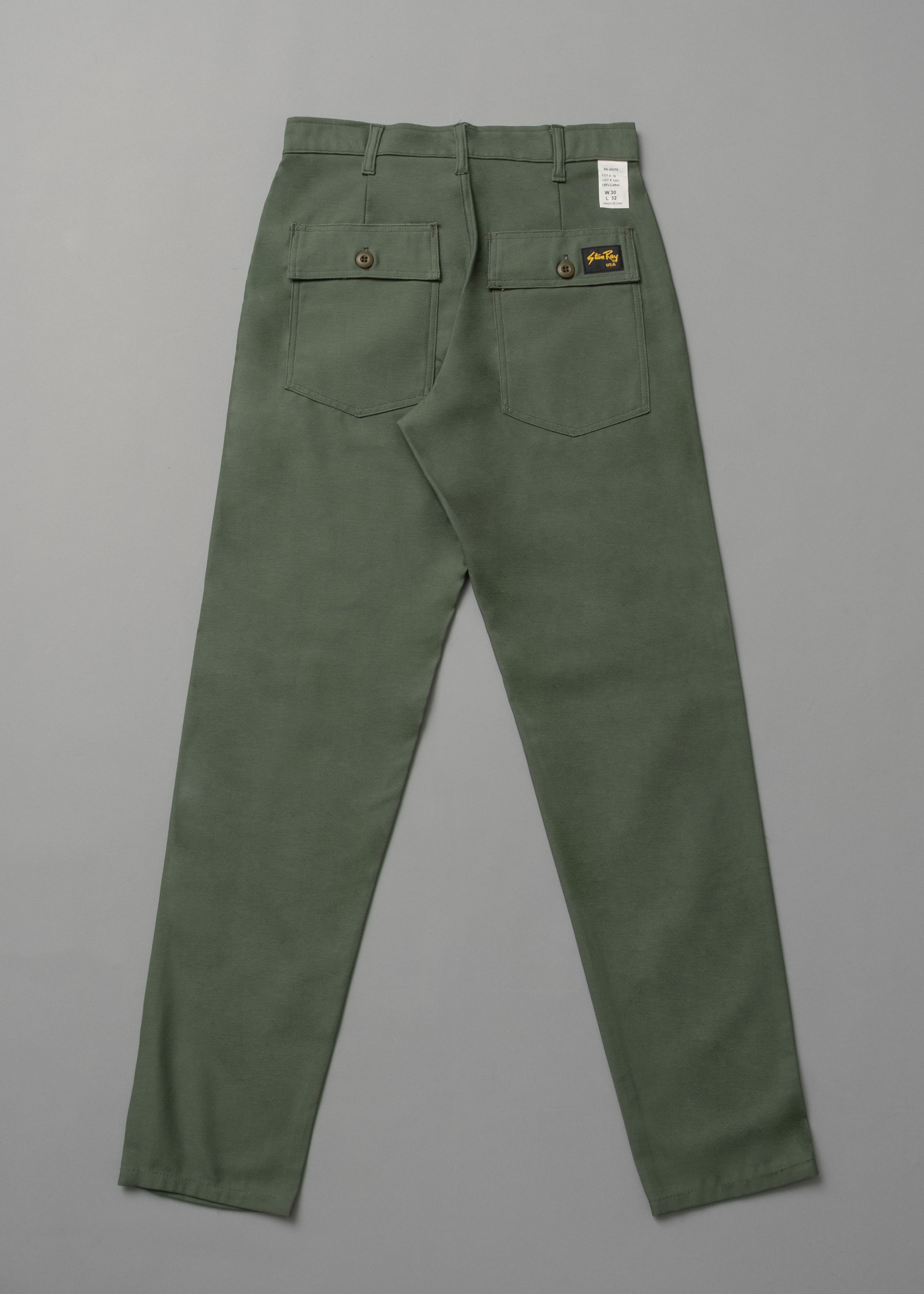 FATIGUE PANT - OG107 TAPER - SATIN VERT OLIVE - STAN RAY