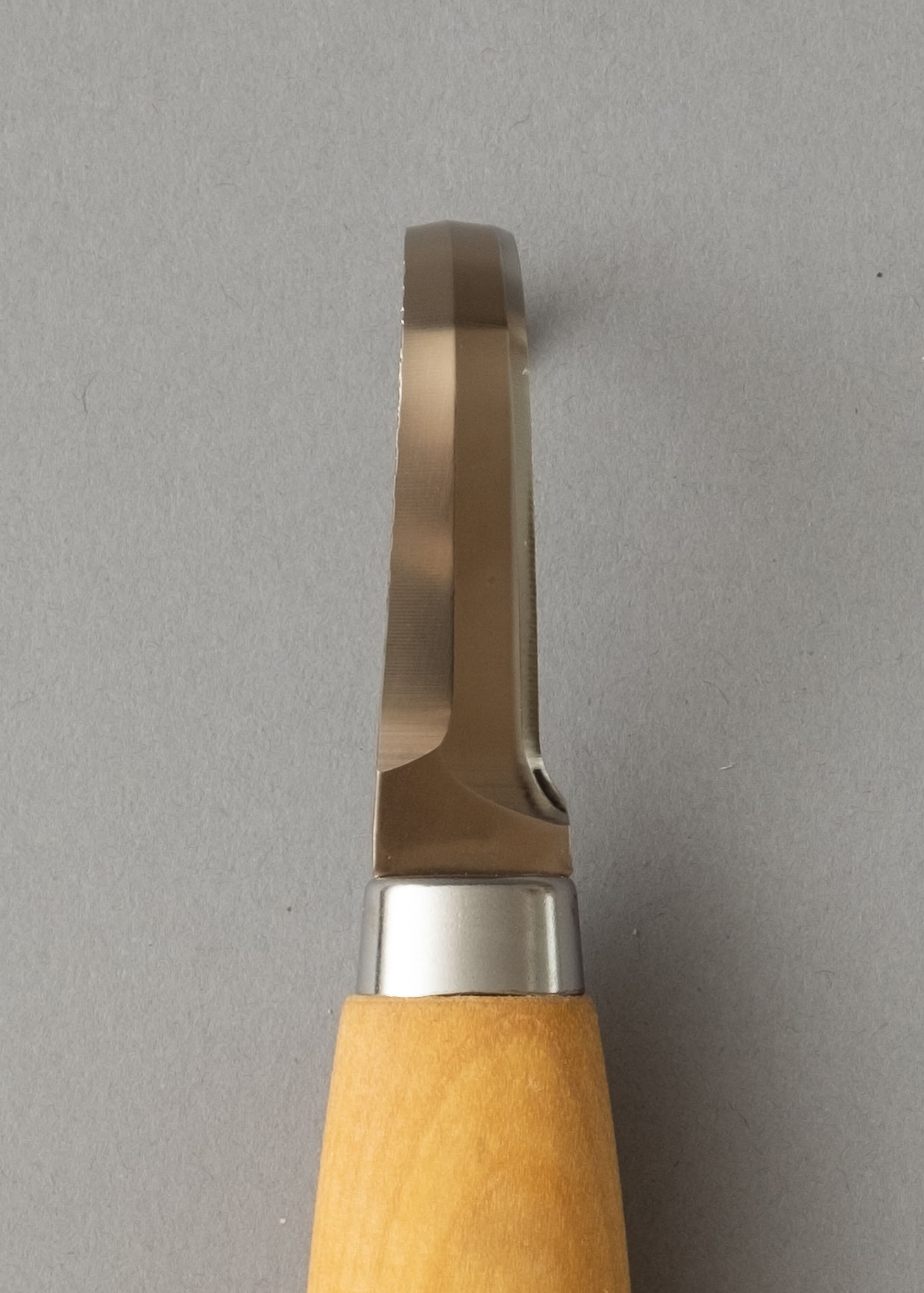 COUTEAU CROCHE DROITIER pour sculpter le bois, avec Ã©tui en cuir - carving hook 164 - MORAKNIV