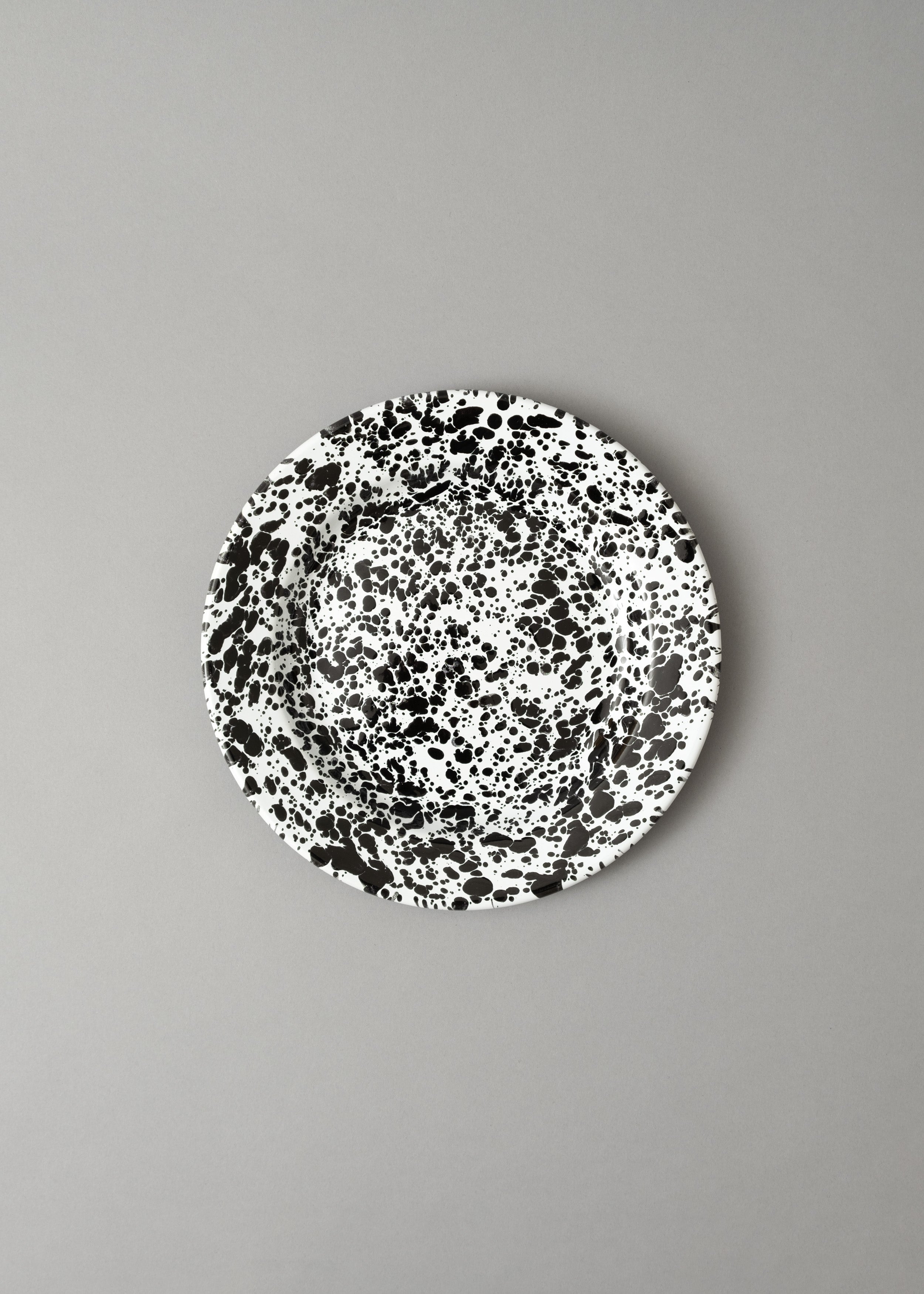 ASSIETTE PLATE 26 cm - BLACK Â«Â SPLASHÂ Â» - CROW CANYON