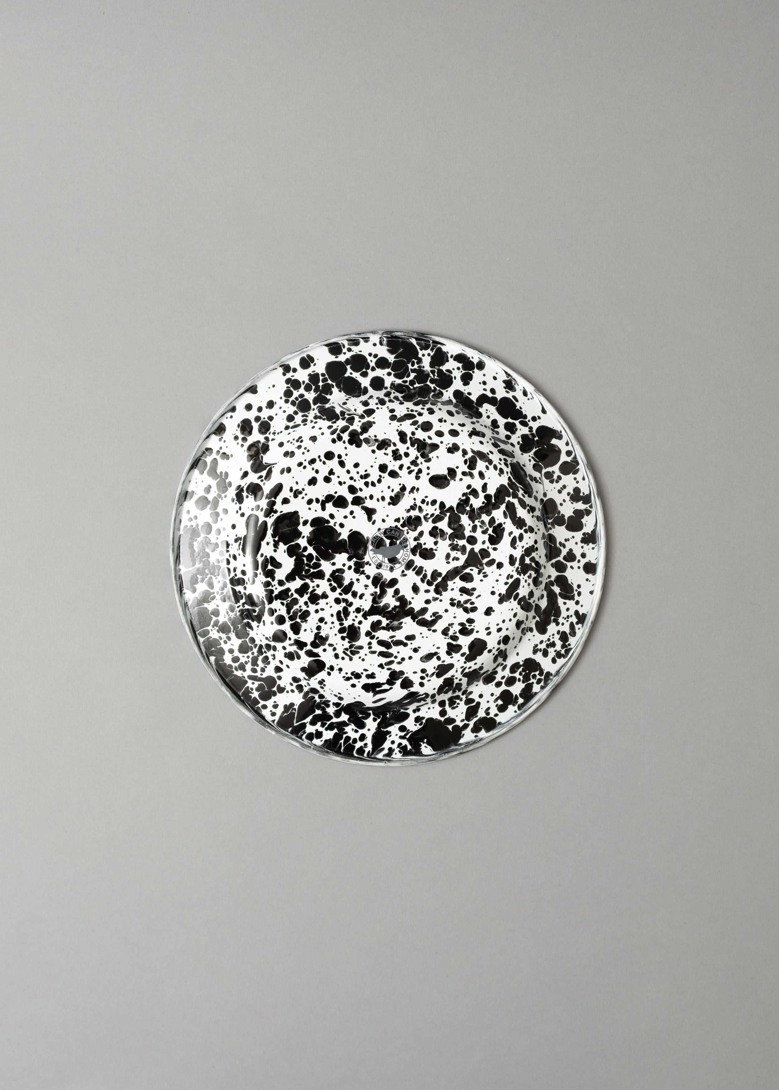 ASSIETTE PLATE 26 cm - BLACK Â«Â SPLASHÂ Â» - CROW CANYON