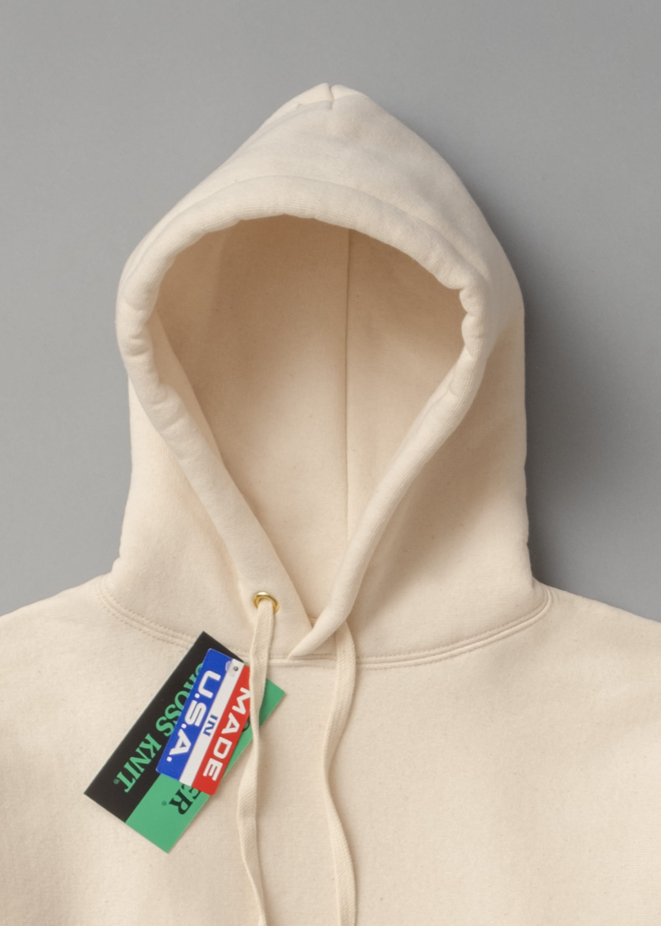 SWEATSHIRT EPAIS - ECRU - Cross-KnitÂ® heavyweight 12 OZ  - CAMBER USA