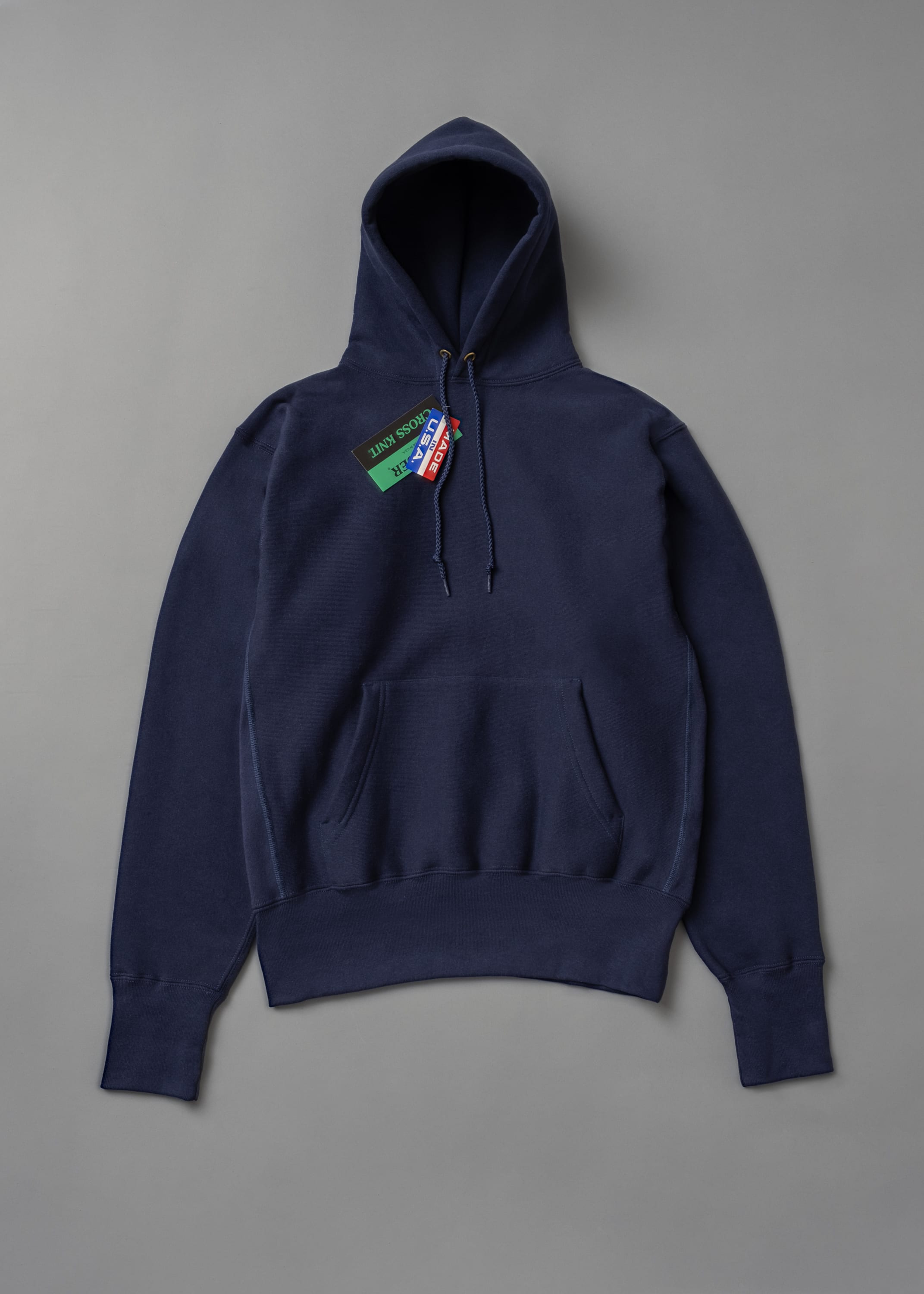 SWEATSHIRT EPAIS - NAVY - Cross-KnitÂ® heavyweight 12 OZ  - CAMBER USA