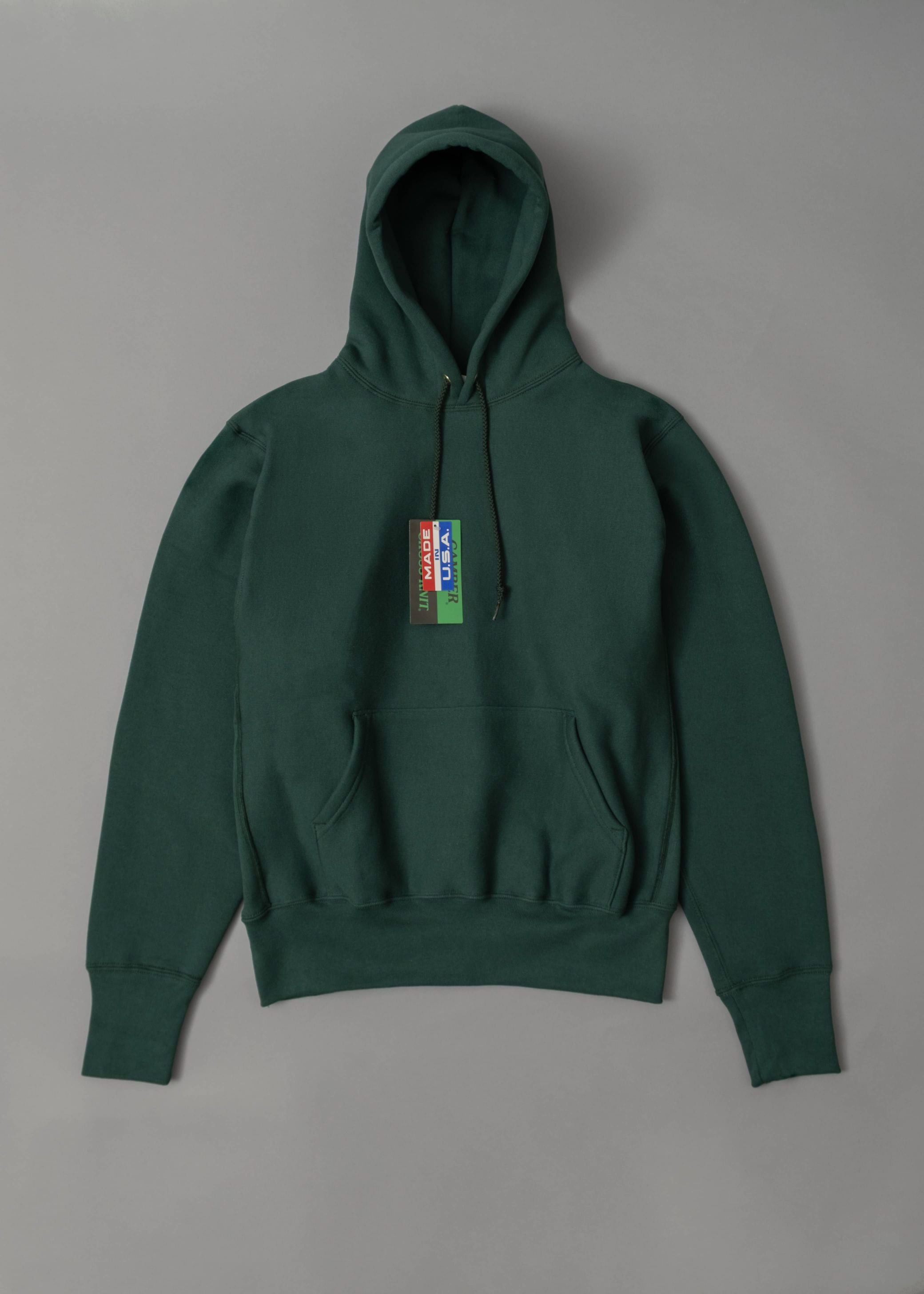 SWEATSHIRT EPAIS - DARK GREEN - Cross-KnitÂ® heavyweight 12 OZ  - CAMBER USA