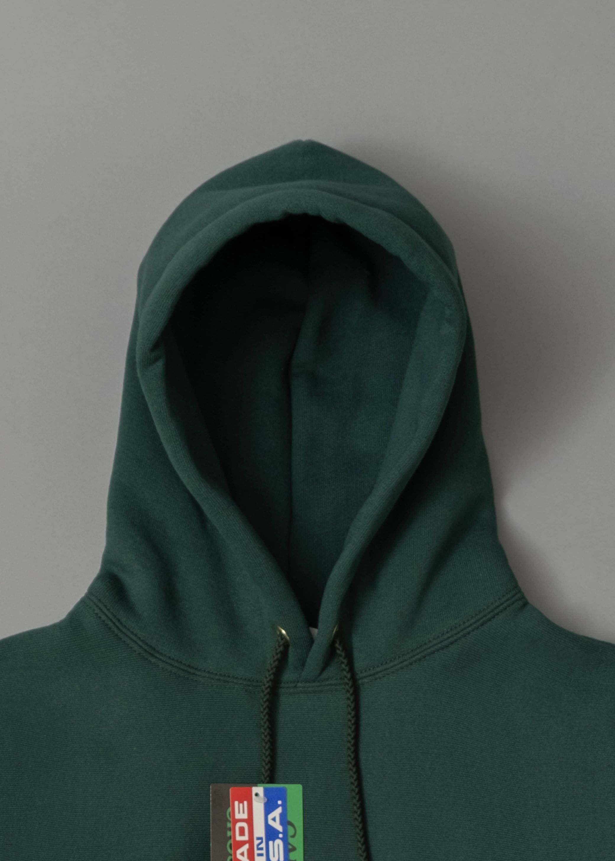 SWEATSHIRT EPAIS - DARK GREEN - Cross-KnitÂ® heavyweight 12 OZ  - CAMBER USA