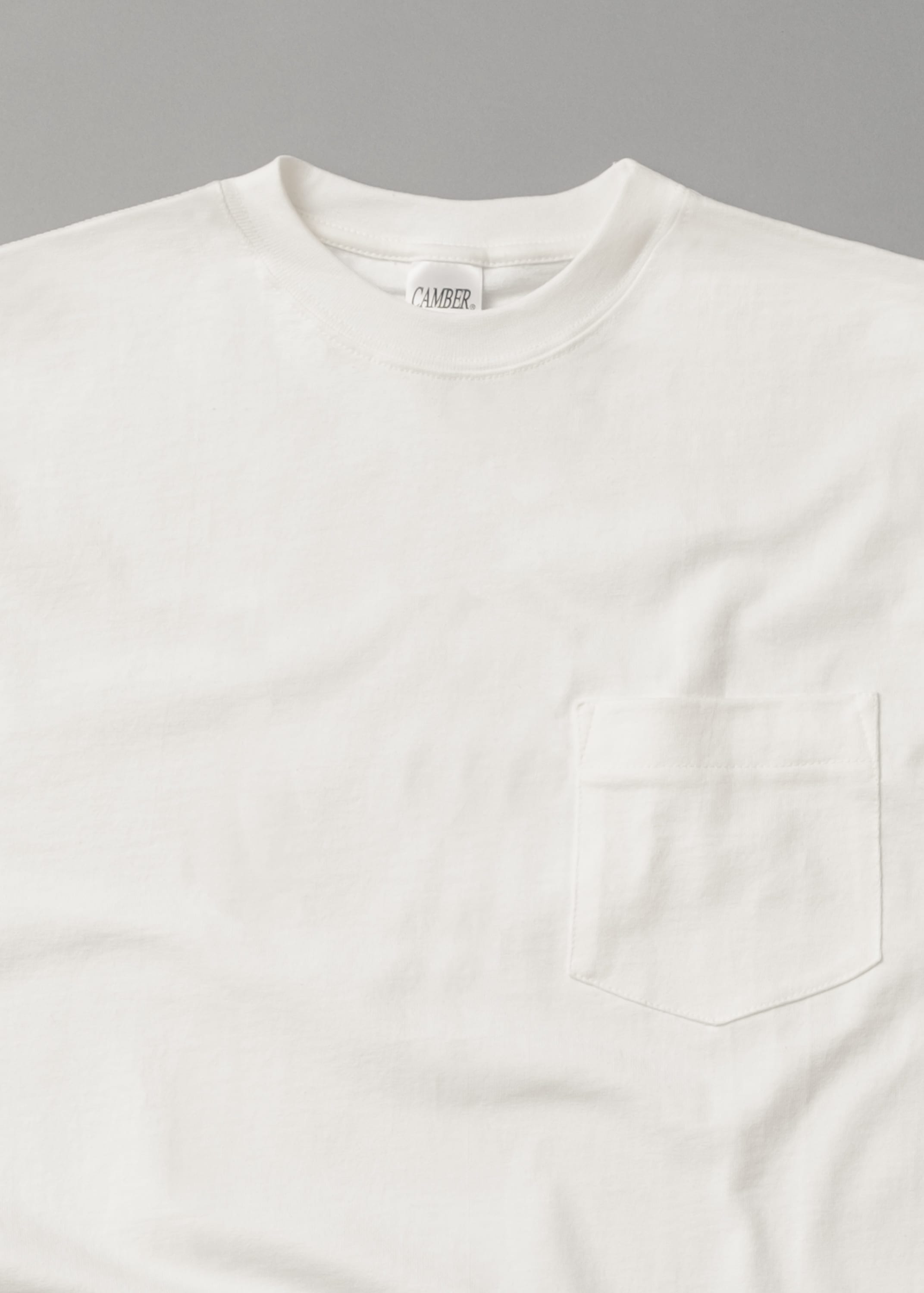 T-SHIRT EPAIS - BLANC - MAX WEIGHT 8 OZ - CAMBER USA