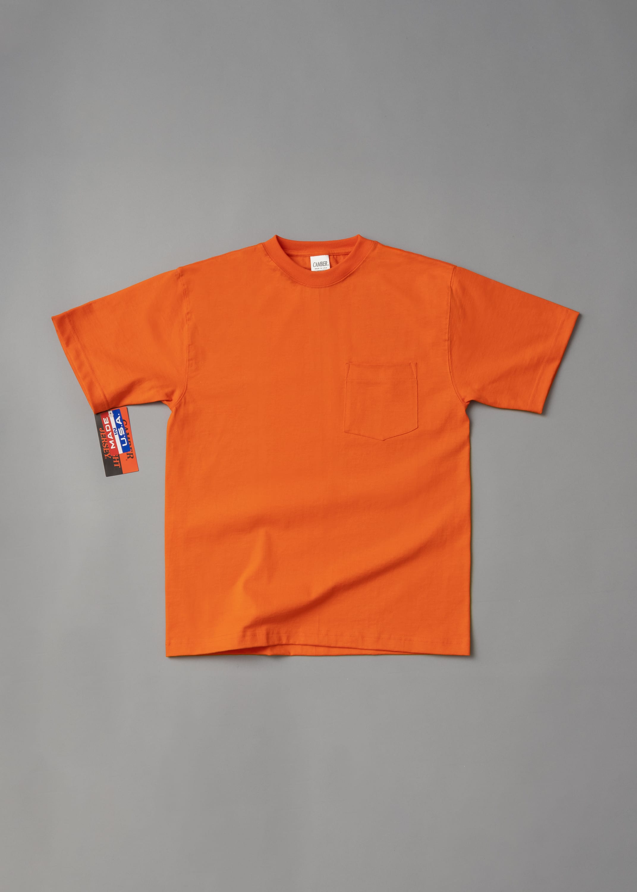 T-SHIRT EPAIS - ORANGE - MAX WEIGHT 8 OZ - CAMBER USA