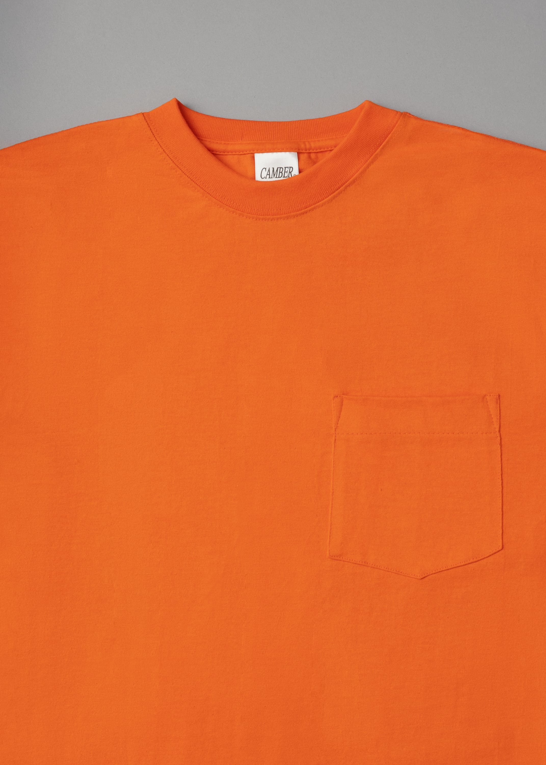 T-SHIRT EPAIS - ORANGE - MAX WEIGHT 8 OZ - CAMBER USA