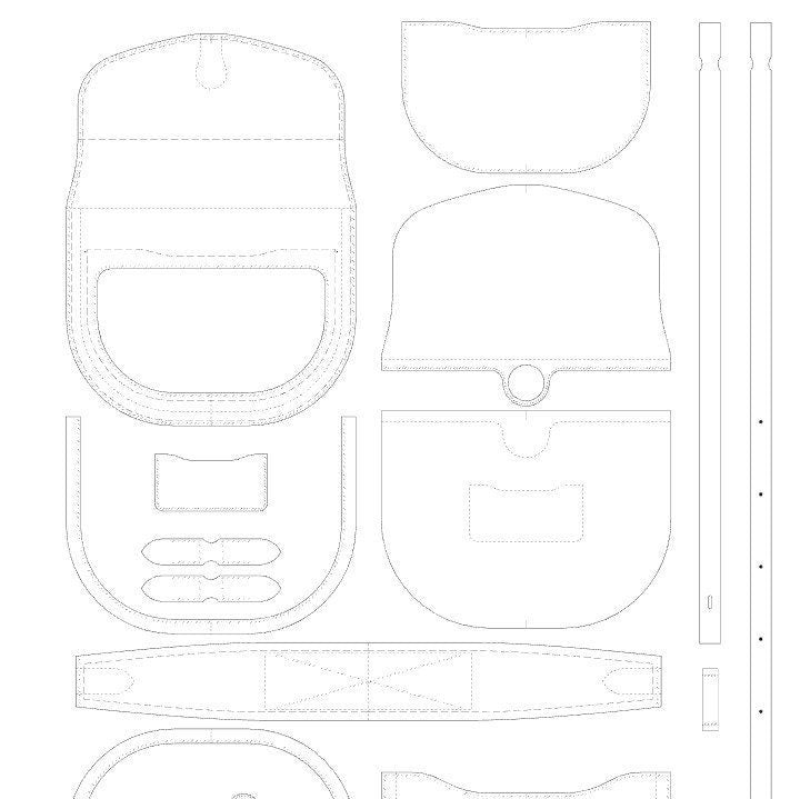 Buckle Cross Bag PDF Pattern – HAHNS ATELIER
