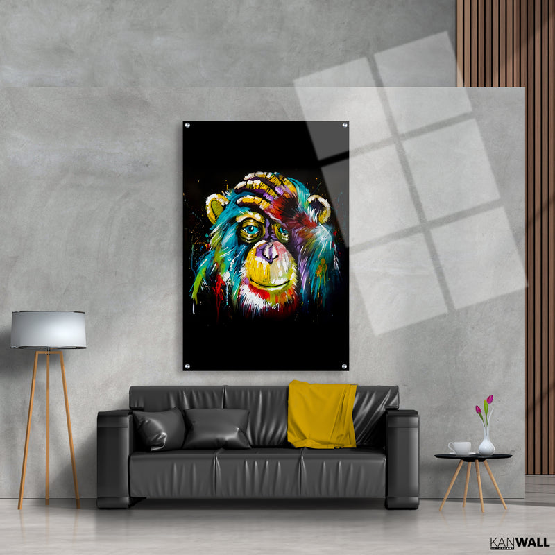 Monkey Canvas of Plexiglas Schilderij Kopen? Bestel – AKU Woodpanel