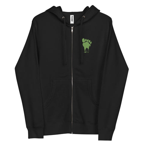 Bigfoot Unisex Fleece Zip Up Hoodie