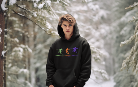 Skier Graphic Hoodie