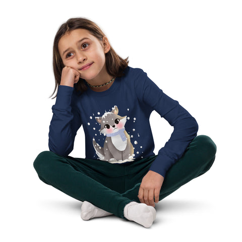 Cat Youth Long Sleeve Tee