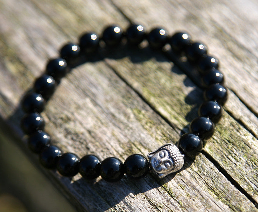 Onyx Bracelet for Inner Strength with Turquoise Happy ...