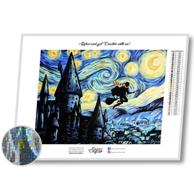 The Starry Night Painting by Vincent van Gogh - 5D DIY Diamond Paintin –  DazzlingDiamond.lb