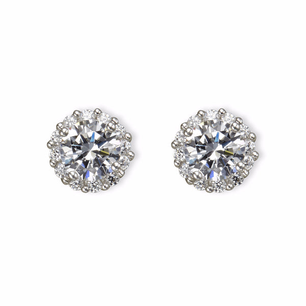 Medium cz martini stud – Jewels By Joanne