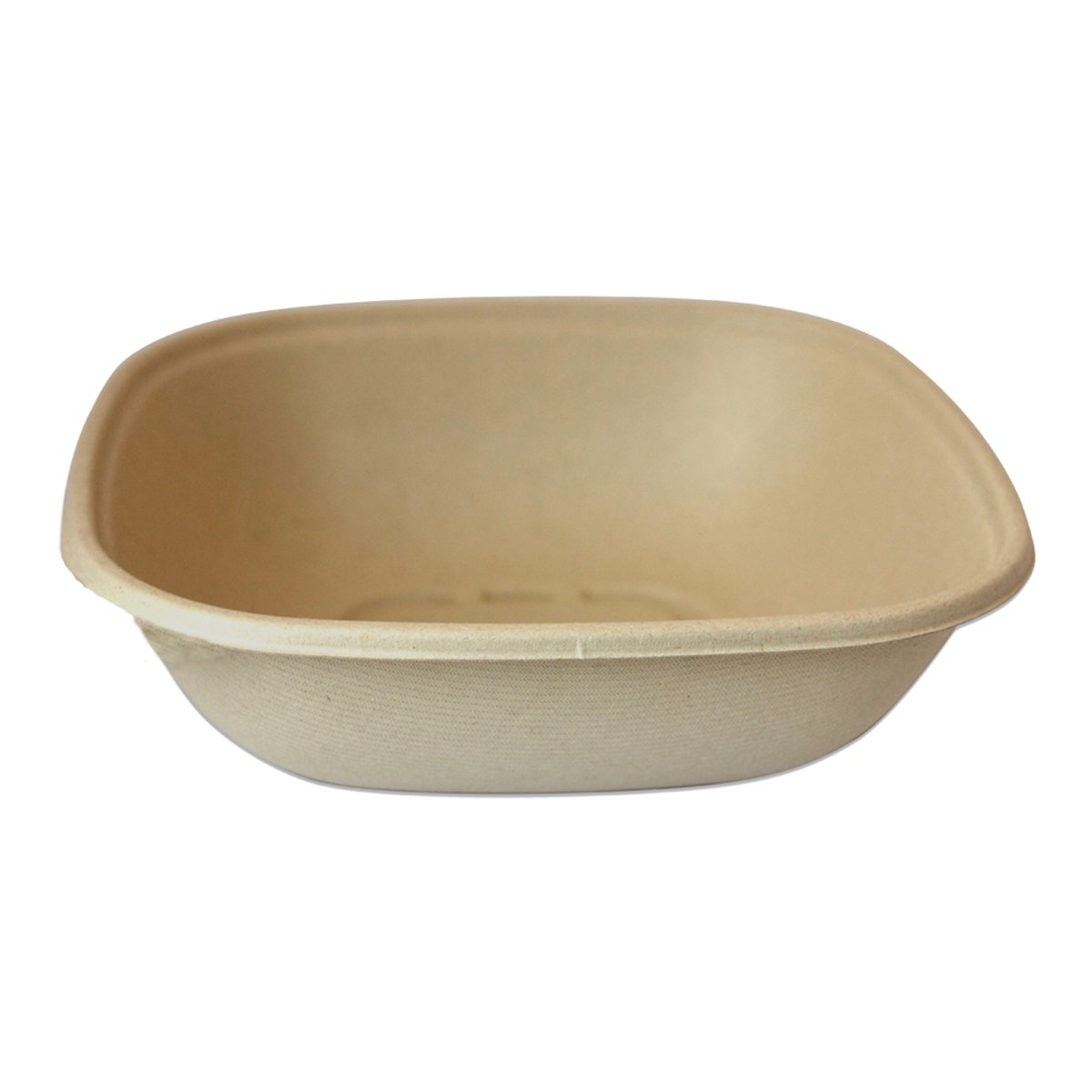 Eco Friendly 7 Sq. 32 oz. Disposable Bagasse Square Bowl